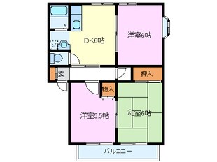 サンビレッジ南一色Ａ・Ｂ・Ｃ棟の物件間取画像